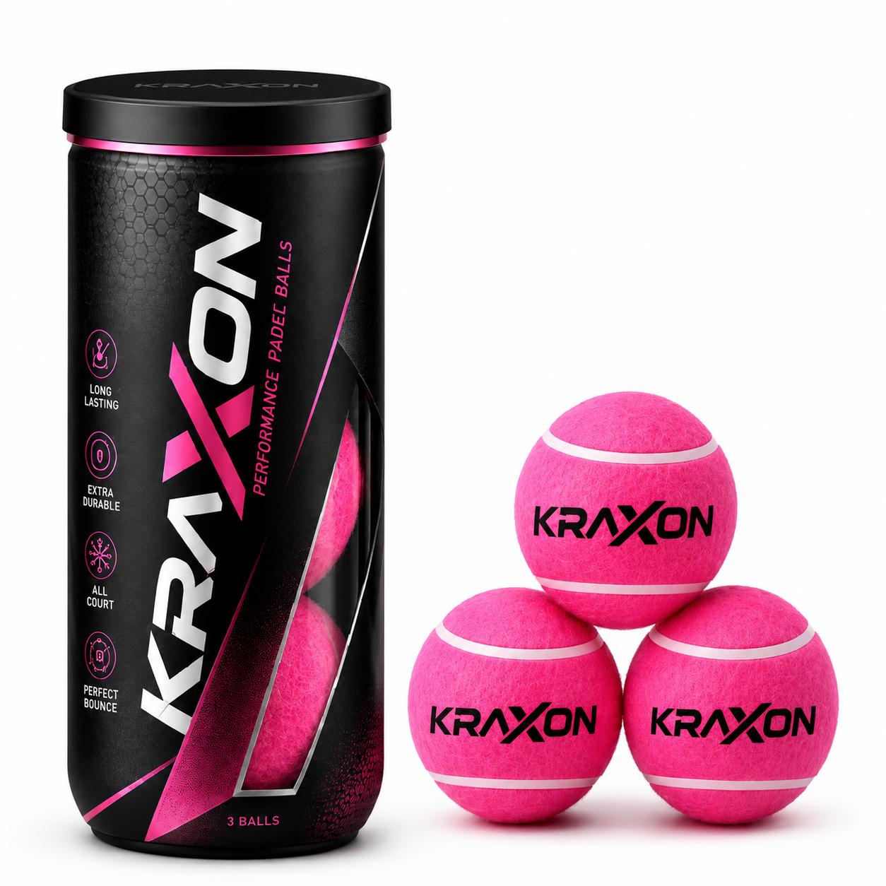 Kraxon pink Padel balls - PRE ORDER